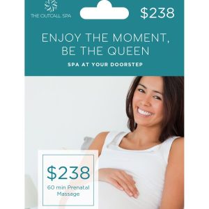 60 min Prenatal Massage Gift Card - $238